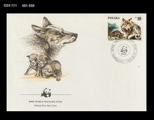 Wildlife,WWF,Animal,Fox,Nature,Poland 1985 FDC,Cover