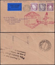 Zeppelin LZ 127 -5. Rejs po Ameryce Południowej 1933 -Poczta z Irlandii + stempel reklamowy L4