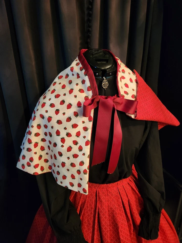  Victoriano/Renacentista versátil falda fresa y capa talla única  Foto 2 de 4