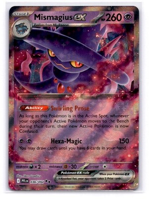 Mismagius ex ME02: Phantasmal Flames 036/094 Holofoil Double Rare LP-NM