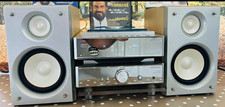 Hitachi Silver Mini HiFi System Stereo with Speakers Remote Control EU Plug