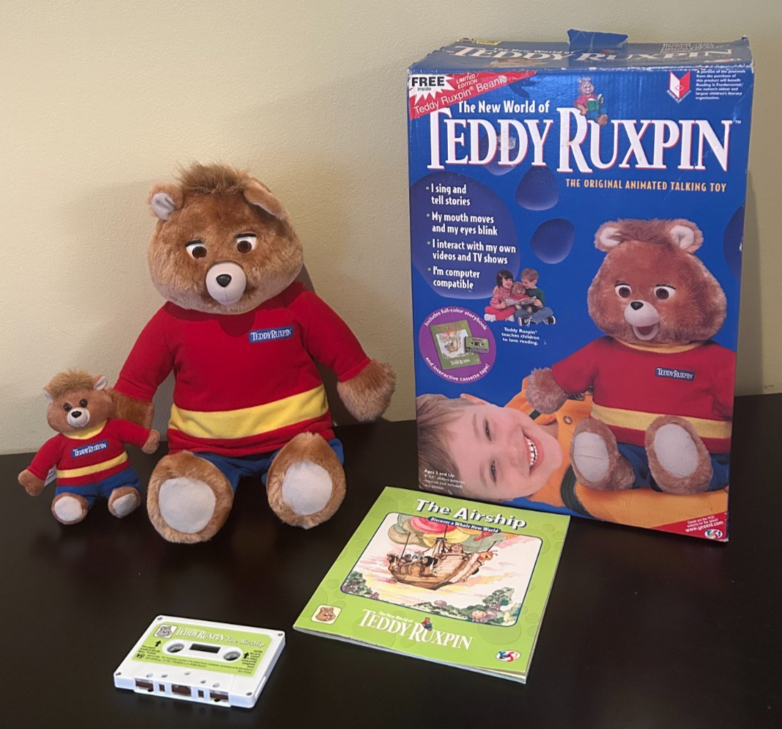 vintage TEDDY RUXPIN animated talking BEAR 1998 w/box EUC | eBay