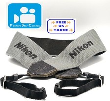   VIDEO    N MINT   Nikon Wide Strap 6cm Gray From JAPAN