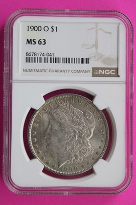 1900 O MS 63 Liberty Morgan Silver Dollar NGC Certified Graded