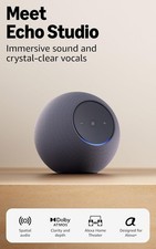 New 2025 Amazon Echo Studio w/ immersive spatial audio, Dolby Atmos, Alexa 