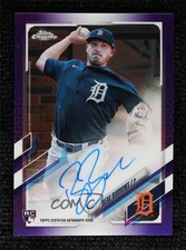 2021 Topps Chrome Rookie Purple Refractor 116/250 Beau Burrows #RA-BB Auto 3a1