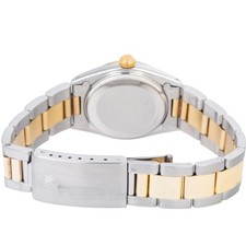 Rolex Datejust 31mm White Roman Dial Two Tone Oyster Bracelet 6827 6