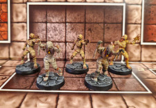 5x bemalte Tabletop/Fantasy Mumien/Untote Min...
