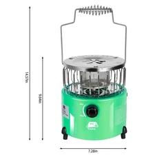 2 in1 Portable Propane Heater & Stove Outdoor Camping Liquefied Gas Stove
