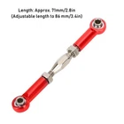 6Pcs Aluminum Alloy Adjustable Push Rods Turnbuckle Rod Linkage For RC Car OB