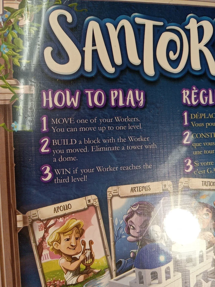 SANTORINI Board Game SEALED New 2016 Spin Master Gordon Hamilton NIB Rare  - Image 3 of 4