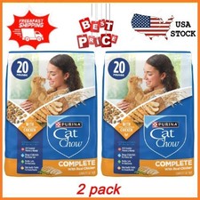 2 pack Purina Cat Chow Complete High Protein Dry Cat Food with Real Chicken 20