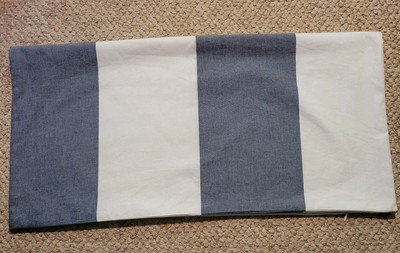 Pine Cone Hill Spinnaker Stripe Euro Pillow Sham 26x26 Blue White Nautical 