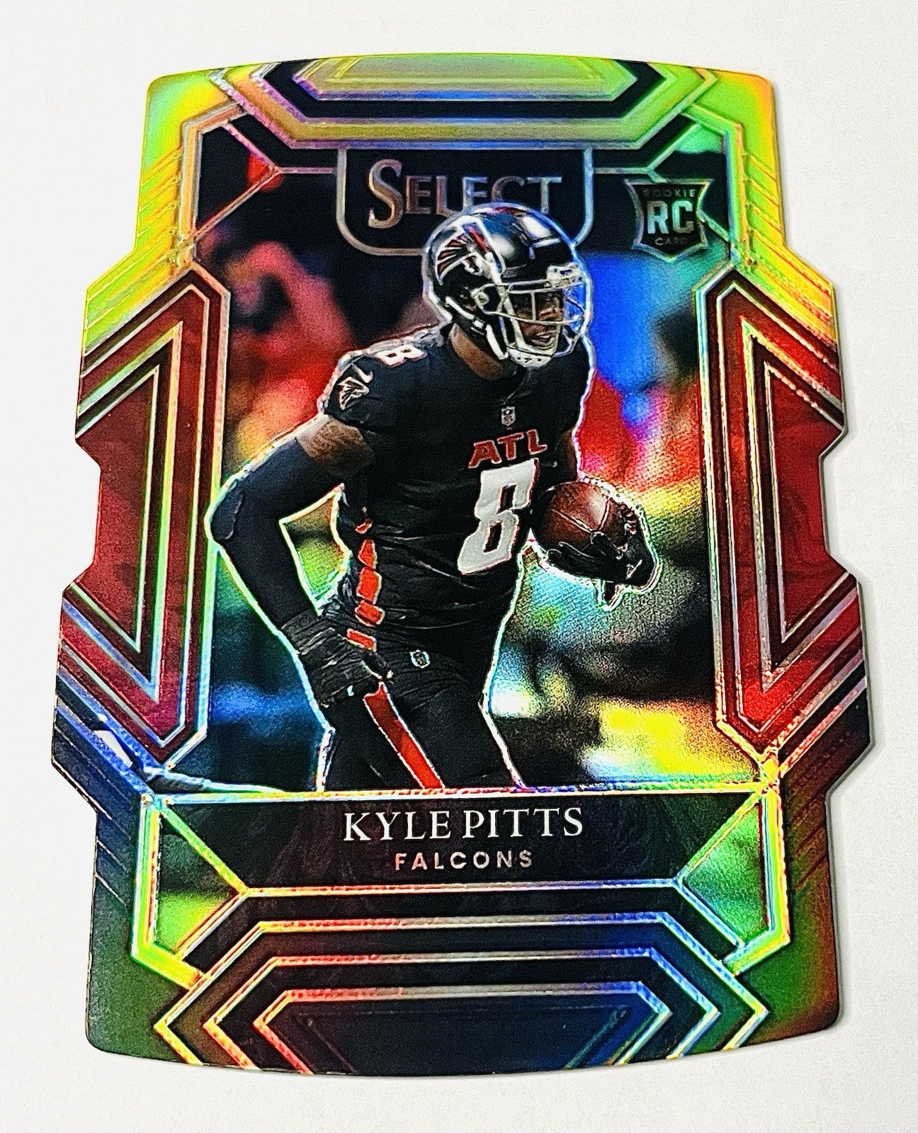 2021 Select Kyle Pitts Club Level Black Gold Die-Cut Prizm Rookie RC 246 Falcons