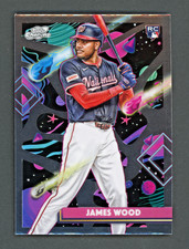 2025 Topps Chrome Cosmic Baseball James Wood RC #1 Nationals Rookie Card