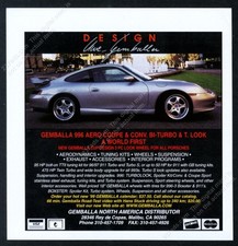 1999 Porsche 911 Silver Car Gemballa 996 Aero Coupe Photo Vintage Print Ad 1999 Porsche 911 Silver Car Gemballa 996 Aero Coupe Photo Vintage Print Ad