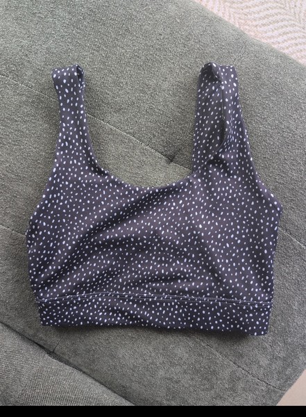 ALLFENIX XS Women’s Wireless Sports Bra Spotted Black/White Pullover
