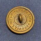 Indiana State Seal Military Indian Wars Militia Button * 1870s * Scovill — photo 2