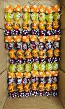 5 Strands Fashion Beads, Lamp Work Glass, Jewelry making handmade fancy beads.