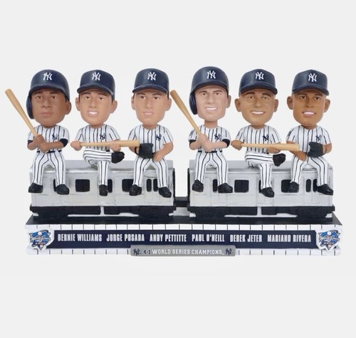 NY Yankees 2000 World Series Champions Subway Car Bobblehead Jeter Rivera + LE - Picture 10 of 10
