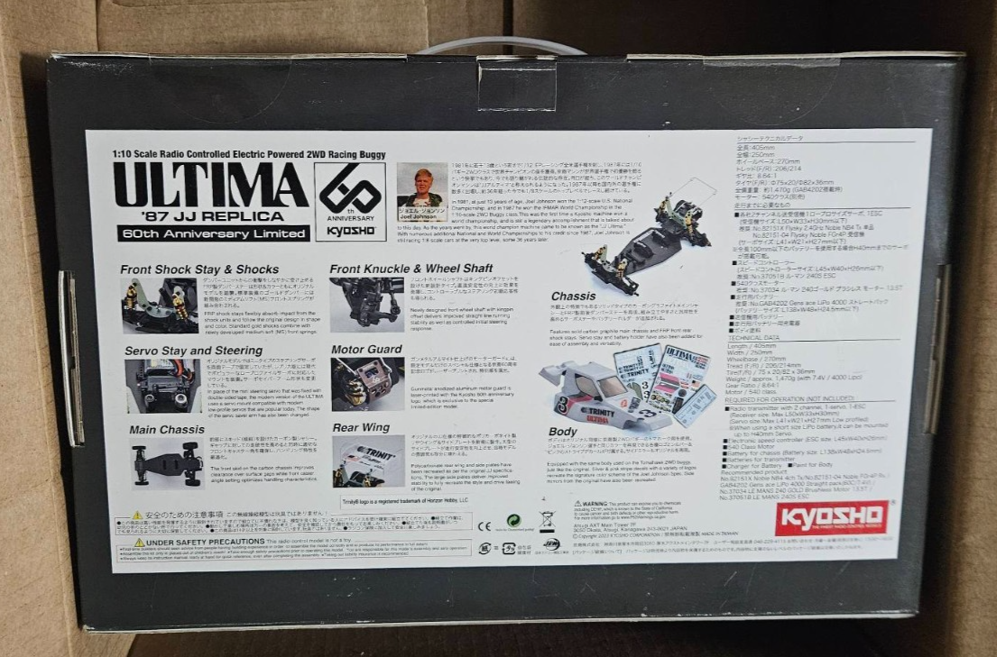 KYOSHO ULTIMA 1987 JOEL JOHNSON JJ Replica 60th Anniversary