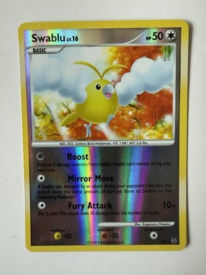 shiny swablu pokemon card Pokémon Swablu SH5-12 Platinum Shiny Holo Rare Reverse Holo English Card
