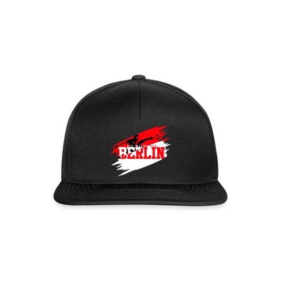 Die Macht Aus Berlin Rot-Weiß Fußball Fan Snapback Cap