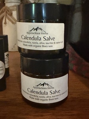 Calendula Salve , Coconut-Free, Herbal Infused Cream 4 oz