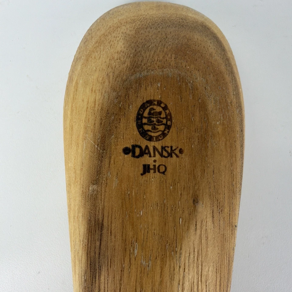 Cuchara de madera vintage DANSK JHQ mediados de siglo utensilio de cocina danés moderno Foto 4 de 4