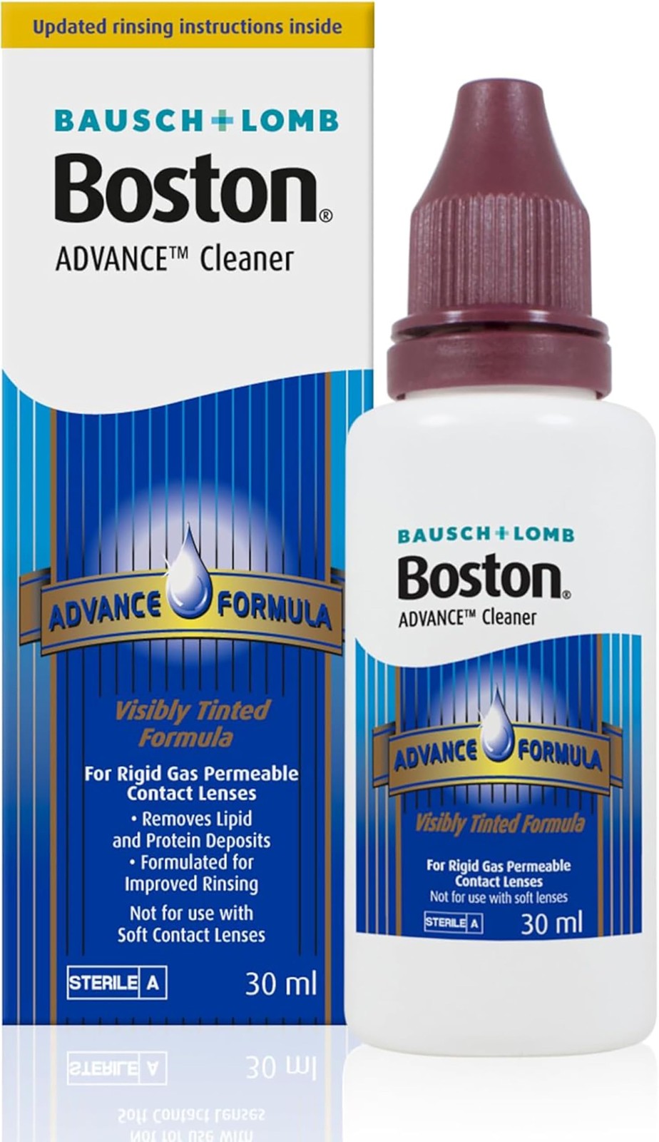 Boston Advance Cleaner, Leaves Lenses Clean, Transparent