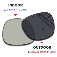 Transition Replacement Lenses for Ray-Ban RW4006 50mm Sunglass-Grey to Dark Grey