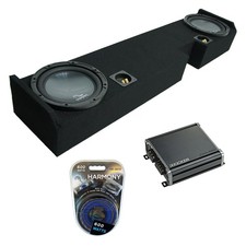 01-14 Ford F250 F350 Ext Super Cab Truck Harmony R104 Dual 10" Sub Box CXA4001
