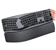 Keyboard Cover for Logitech Ergo K860 Wireless Ergonomic Logitech K860 Black