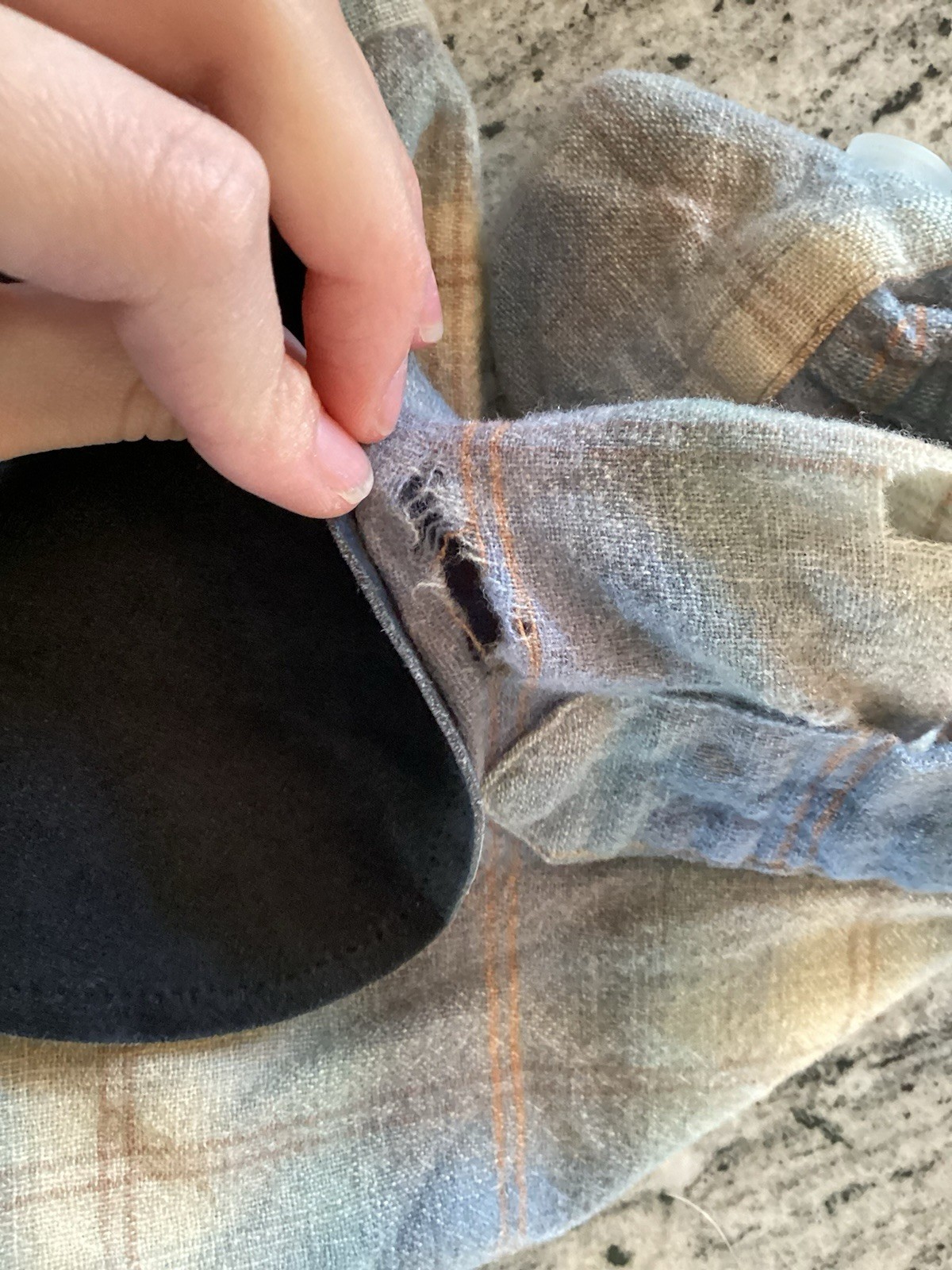 VGT 60s Pendleton Shadow Plaid Wool Loop Collar F… - image 13