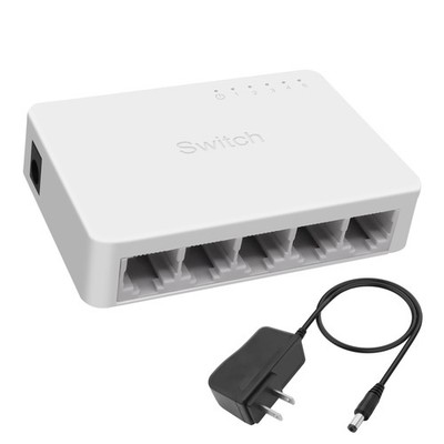 XMSJSIY 5-Port Gigabit Ethernet Switch RJ45 Network Splitter Hub 10/100/1000M...