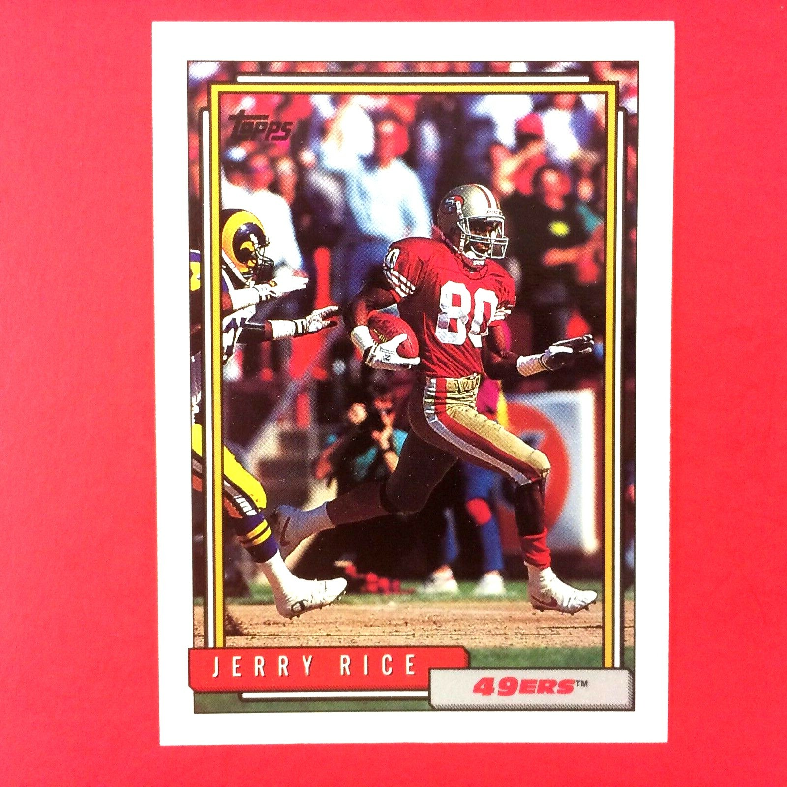Jerry Rice 1992 Topps Card #665 NFL HOF San Francisco 49ers