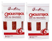 Queen Helene Cholesterol Hot Oil Treatment, 1 Oz, 3 Count, Pack of 2