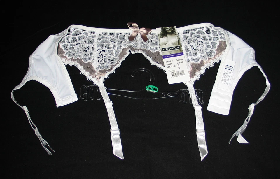 LOT 2 PAIRES BAS COUTURE PJ GIR T 2 NOIR + PORTE-JARRETELLES 38/40 SANS COMPLEXE - Photo 3/4