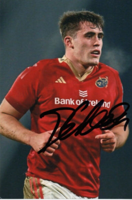 MUNSTER & IRLAND RUGBY UNION: BRIAN GLEESON SIGNIERT 6x4 ACTIONFOTO + COA