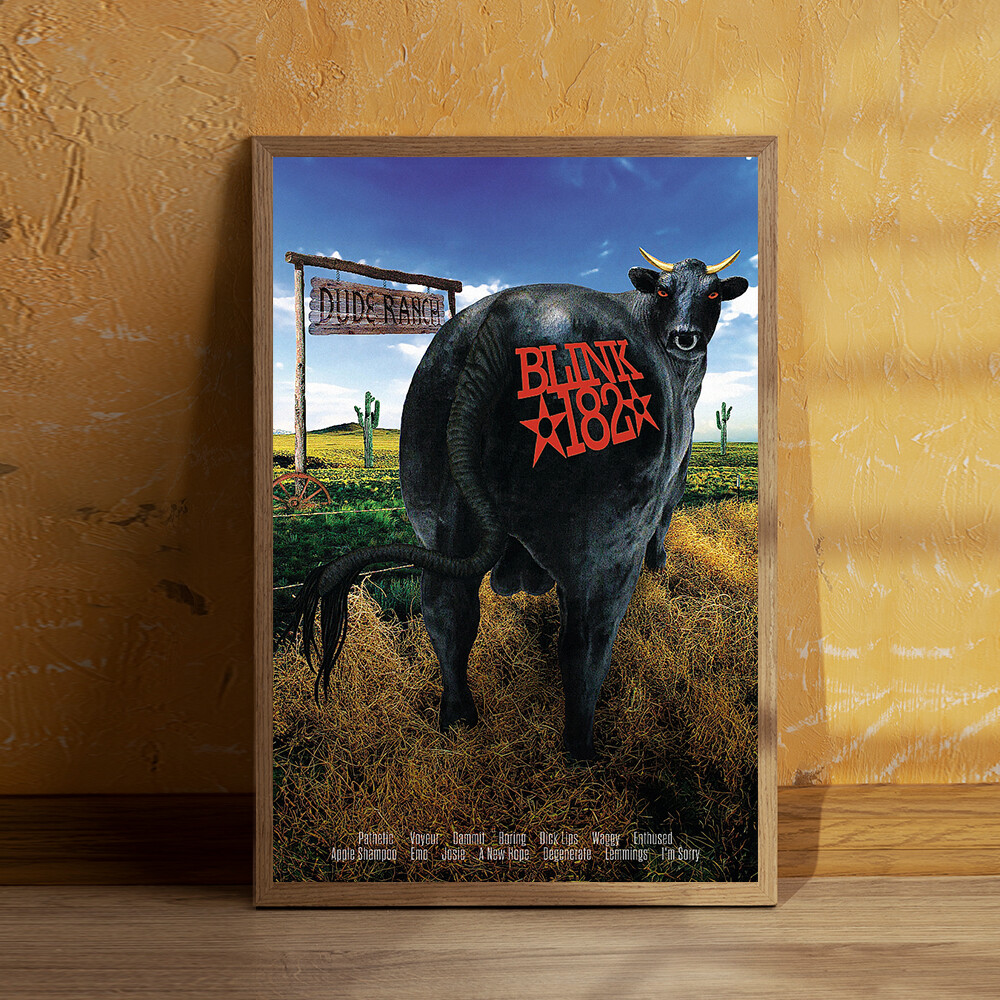 Blink 182 Dude Ranch Album Poster Custom Canvas Print Music Poster