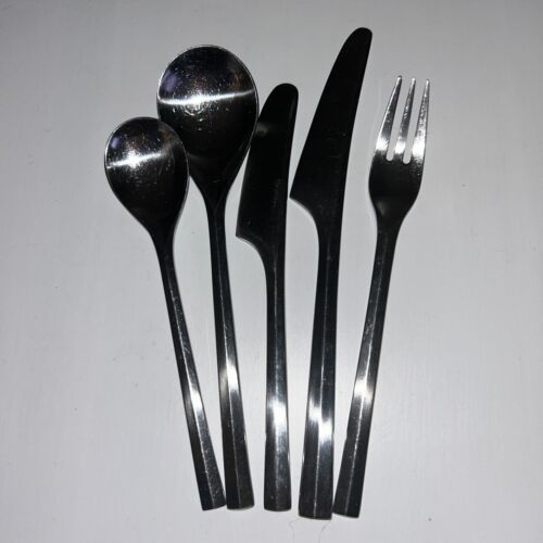 Dansk PARALLEL DIAMOND Stainless Flatware CHOICE - Picture 2 of 9