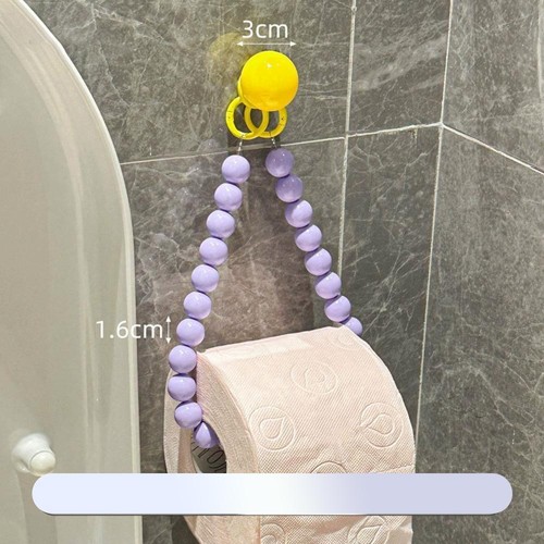 Colorful Beaded Tissue Holder Multifunctional Roll Ra` Hanging Storage Z4H D0P1 - Picture 11 of 19