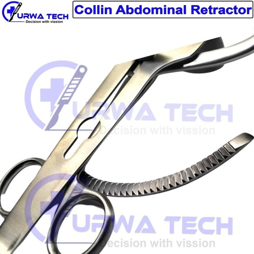 Collin Retrattore Addominale 9" con Lama Girevole Strumenti Chirurgici NUOVO - Foto 4 di 5