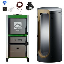 Holzvergaser Komplettpaket Scheitholzkessel 4...