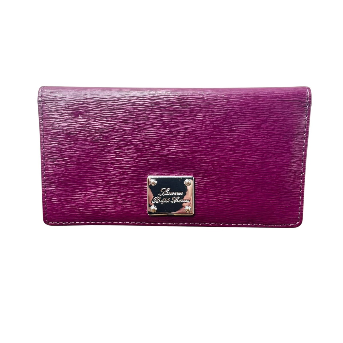 小物 Ralph Lauren Purple Label Leather Wallet Ralph Lauren Purple Label RL Monogram Plaque Leather Card