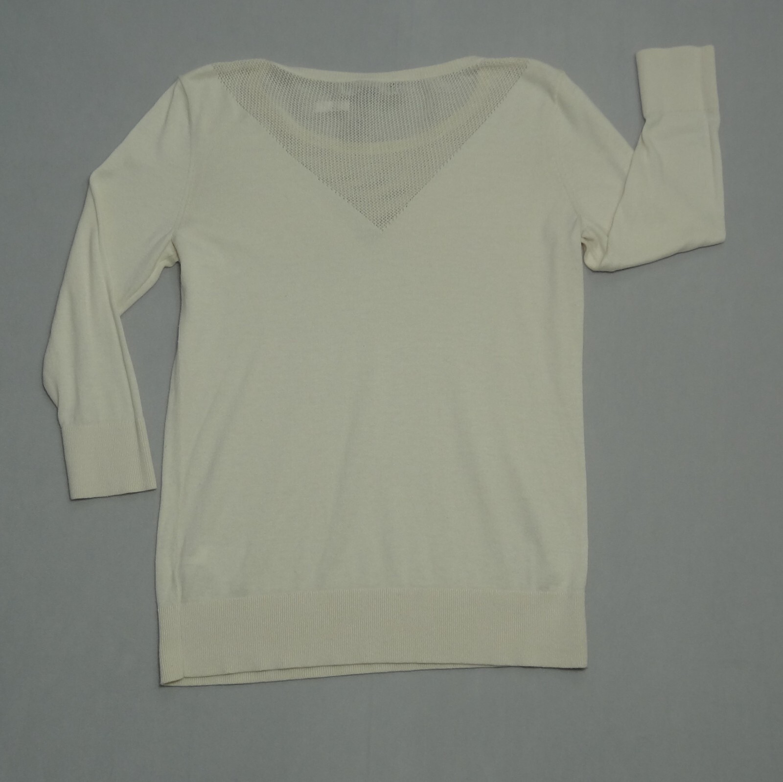 Banana Republic Pullover Solid White Knit Long Sl… - image 12