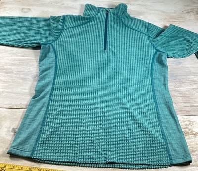 Columbia Crestone Ridge Quarter Zip Teal Fleece Women s XL