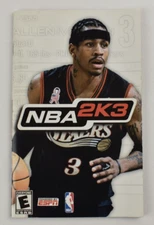 NBA 2K3 PS2 PlayStation 2 Authentic Instruction Manual Booklet Only