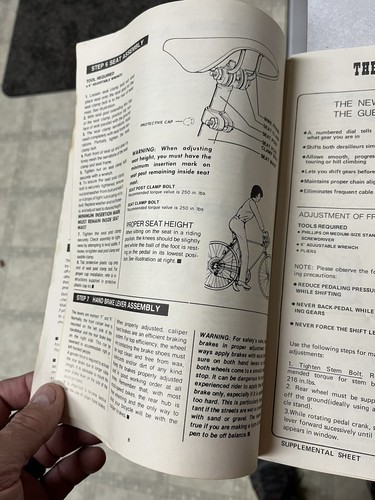 Vintage AMF 10 & 5 Speed Lightweight Bicycles Owner's Manual 1977-79 & Extras - Zdjęcie 2 z 7