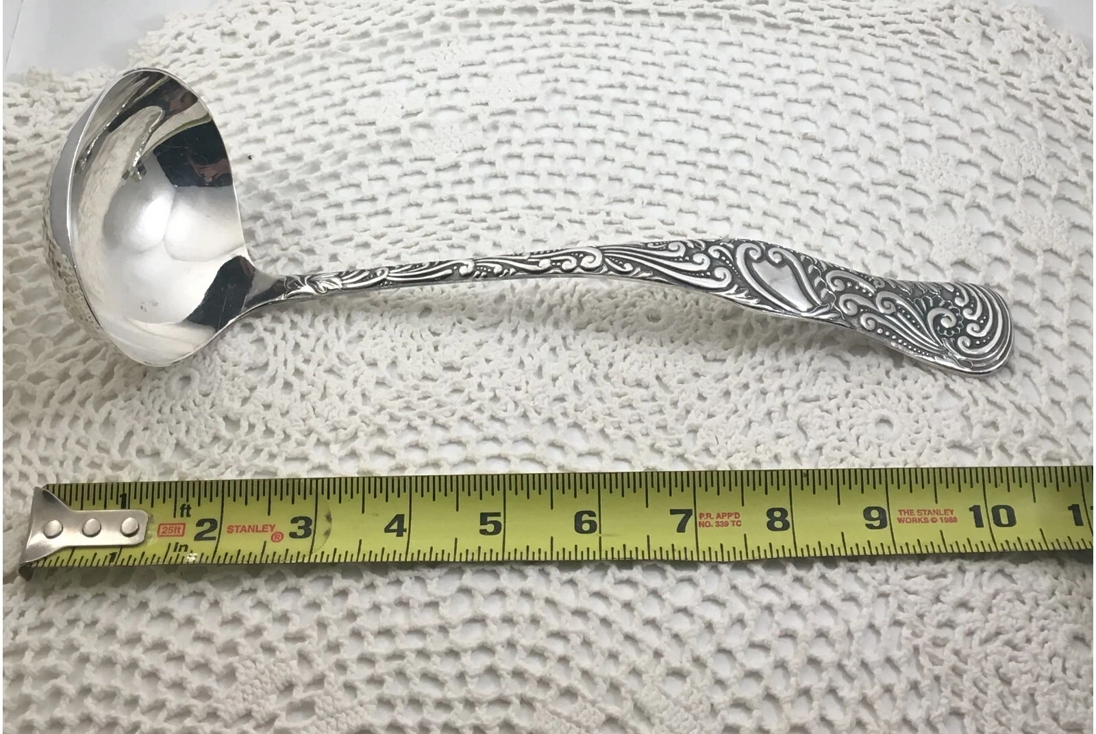 Rogers OPAL International Silver Plate Solid Soup Ladle